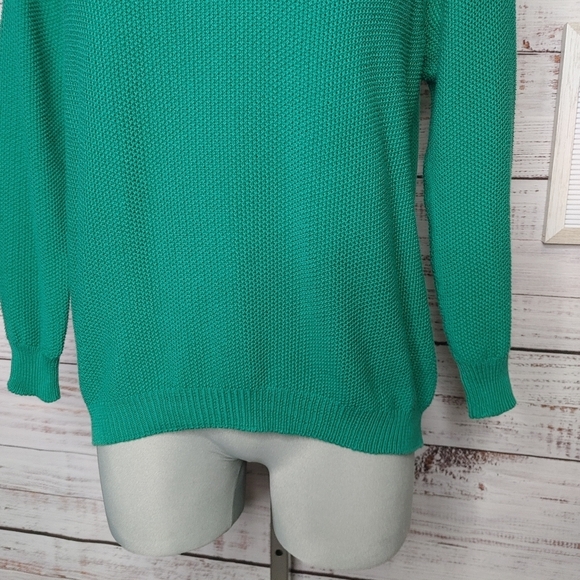 EILEEN Fisher cotton crochet sweater size XS - Picture 3 of 11